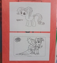 gambar mewarnai kuda pony