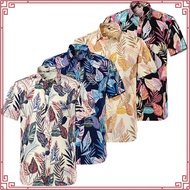 READY STOCK L-9XL- pendek Kemeja Batik getah Plus Size MALAYSIA SIZE L-9XL