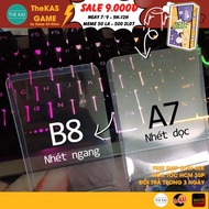 Toploader holds photo cards sized A7 7x10cm and B8 6.4x9cm to hold Anime, Kpop, Idol cards, collecti