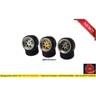 A2C PREMIUM ALLOY BBS LMR 10mm Rubber Tire Free AXLE SHEATH TC7