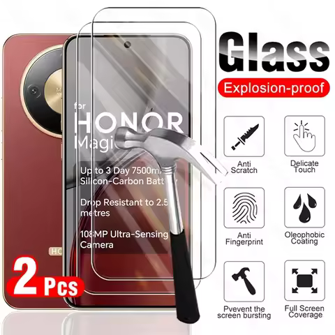 Magic8Lite Glass 2Pcs 19D Tempered Glass Screen Protector For Honor Magic8 Lite Magic 8Lite 8 Light 