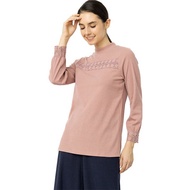 DAISY BY VOIR Lace Trimming Knit Top