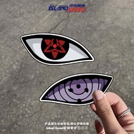 Wheel Eye Anime Naruto Uchiha Itachi Creative Car Sticker Two-Dimensional Helmet Decoration Sticker