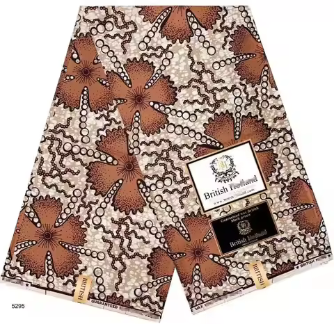 Elizabeth-Wax Print African Fabrics Satin Cotton Material Ankara High Quality Soft Ankara New Style 