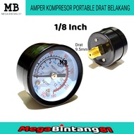 Manometer Pressure Gauge Pressur Pressure Gauge Kompresor Portable Amper kompresor Ampere Kompresor 