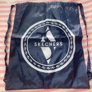 美國Skechers深藍色素面束口背包 便利收納袋 大容量球鞋收納@p40-4
