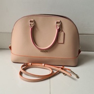 coach cream original bag preloved mulus