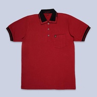 Noveli wear - Kaos kerah pria | kaos polo saku dewasa kerah motif burbery kotak kotak