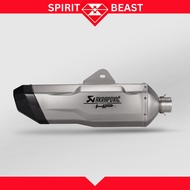 AKRAPOVIC Muffler Inlet 51mm Motorcycle Exhaust Carbon Muffler Tip ZX-2R MT25 KTM390 790 ADV 435mm