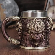 [For Men] Black Monkey 3D Statue Beer Mug, Men's Gift