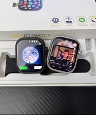 🔥 包順豐+送保護膜+送錶帶 🔥官網同款 smart watch 可收微信/通話/支付寶 🩺 測心率血壓 NFC門禁 AMOLED靈動島 message 提示 全手機型號通用iwatch watch 