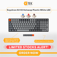 Keychron K4 V2 Hotswap Plastic Frame White LED Gateron G Pro Wireless Mechanical Keyboard