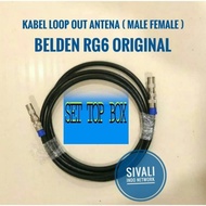Promo 10 METER KABEL LOOP OUT ANTENNA BELDEN RG6 UNTUK SET TOP BOX