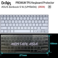 ASUS ZenBook S16 UM5606 (2024) Keyboard Protector - DrSkin PREMIUM TPU Clear
