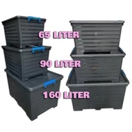 160 LITER , 90 LITER , 65 LITER HEAVY DUTY STORAGE BOX WITH HANDLE & WHEELS