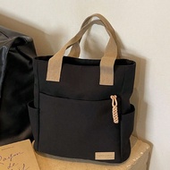 Fabric Multi -Pocket College Student Bags Bags Shoulder Bag Totbags,Preppy Book Bag For Book Week, L