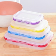 4-in-1 Silicone Lunch Box Set Food Grade Foldable Silicone Lunch Box Food Storage Lunch Box | PB-55 