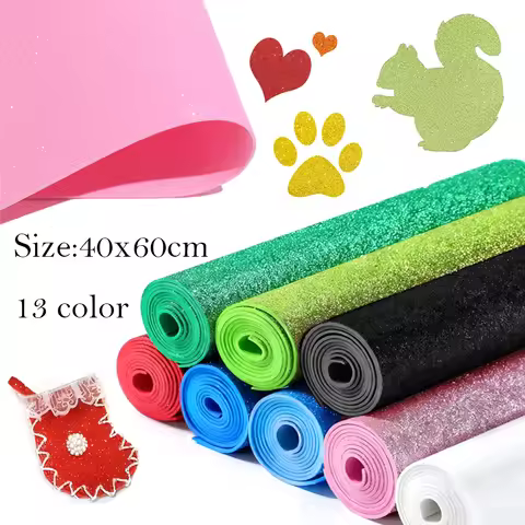 1pcs 40cm x 60cm Golds Powder Glitter EVA Foam Sheet Sponge Paper Foam Paper DIY Handmade Supplies W