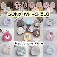 【imamura】For SONY WH-CH510 Headphone Case Cartoon CuteHeadset Earpads Storage Bag Casing Box