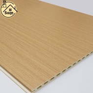 บ้านดี ระแนงไม้เทียมWPC ผนังเรียบ รุ่น01 สีแอช หน้าแผ่น 40ซม. ขนาด 40x0.9x290 cm. WPC Wall Panel ใช้