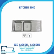 Eixo Kitchen Sink / Bak Cuci Piring Stainless Steel Exg 12050H/12050He