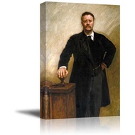 Portrait of President Theodore Roosevelt Inspirational Famous People Series Giclee Print Canvas Wall