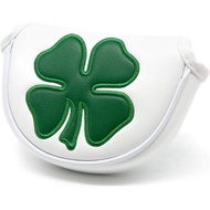 🇲🇾🍀Clover Lucky Leaf Golf Putter Headcover Half Moon / Mallet - New Putter Cover Semi Half Odyssey S