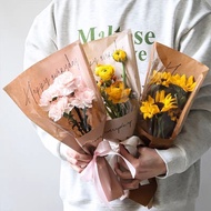 花束多支袋小花束包装包装纸郁金香diy牛皮纸包装袋摆摊专用鲜花bouquet multi-bag small bouquet packaging wrapping paper tulip fujiay