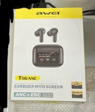 (全新) Awei T56 主動降噪 藍芽耳機 ANC ENC (bluetooth earbuds earphones)