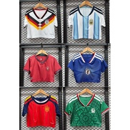 2026/27 Women's Crop Top Soccer Jerseys/T-Shirts for Germany, Mexico, Japan, Spain, Argentina, Portu