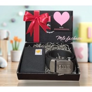 SET HADIAH BIRTHDAY, WALLET & BELT LELAKI