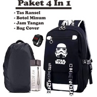 PREMIUM Korean Fashion Boys' School Backpack with STAR WARS Icon Image