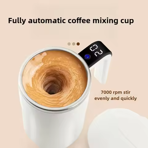 Automatic Self Stirring Magnetic Mug Coffee Self Mixing Mug USB Rechargeable Smart Thermal Cups with