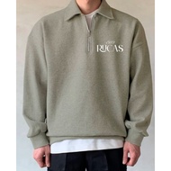 UNISEX RUGBY SWEATER RUGBY SWEATER Rucas SWEATER DISTRO SWEATER ZIPPER COLLAR SWEATER RUGBY SWEATER 