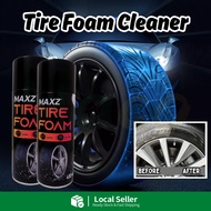 Tire Foam Cleaner Tire Cleaning Foam Aerosol Spray Tyre Bumper Trim Shine
