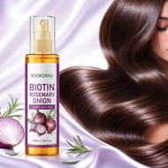 Non-sticky Fast Absorbing Biotin Rosemary Onion Hair Serum, Fresh Feel All Day 100ml Serum Rambut Bi