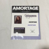 (現貨) Blackpink Jisoo Sticker pack AMORTAGE Hong Kong pop up jisoo圍巾｜Jisoo小卡 jisoo 代購 Jisoo專輯 jisoo公仔