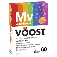 [Expiry: 12/2026] Voost Multivitamin Effervescent 60 Pack Exclusive Size - Energy Production - Red B