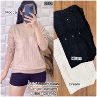 JLC-2100/2112/CZZ IMPORTED KNITTED WOMEN'S BLOUSE - MUST ASK FOR STOCK