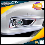 Honda City GM6 T9A 6th Front Fog Lamp Chrome Cover Trim For City (2014 - 2017) Vacc Auto Car Accesso
