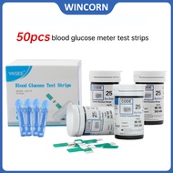 GLS73 50pcs Blood Glucose Test Strips Suitable for Yasee GLM-73 Blood Sugar Detection Glucometer Tes