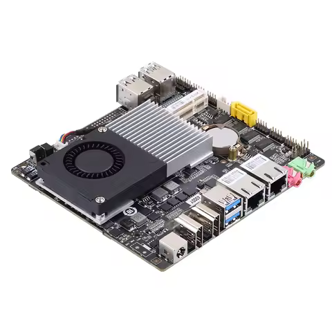 Qotom Nano ITX Motherboard MB2U246-0500 With 4th Gen Processor Celeron Core i3 i5 i7 Dual LAN TDP 15