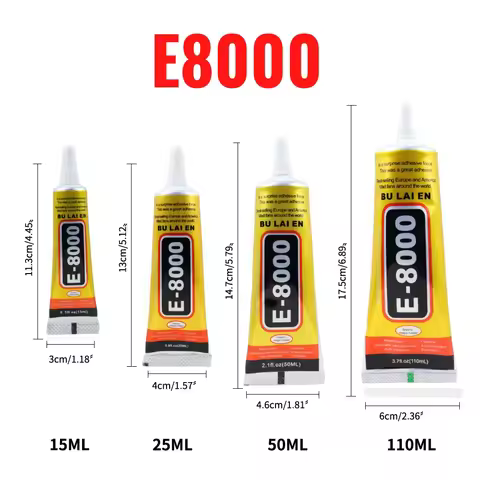E8000 Clear Contact Phone Repair Adhesive E-8000 Fabric Cloth Multi-Purpose Glue with Precision Appl