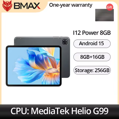 BMAX I12 Power Android 15 Tablet 11.4" 90Hz 2.4K IPS MediaTek Helio G99 ARM Mali-G57 MC2 8GB+16GB Ex