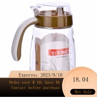 NEW Lilac Glass Oiler Leak-Proof Oil Control Spice Jar Food Grade Bottles for Soy Sauce and Vinegar820ML（Brown、White R