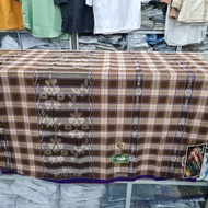 New Sarung Tenun Mumtaz Full Sutera Kotak Jadul Sekelas Donggala Lamiri Terlaris