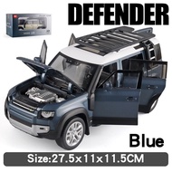 1:18 Large Land Rover Defender SUV Off-road Alloy Model Car Diecast Toy Car Collection Simulation So