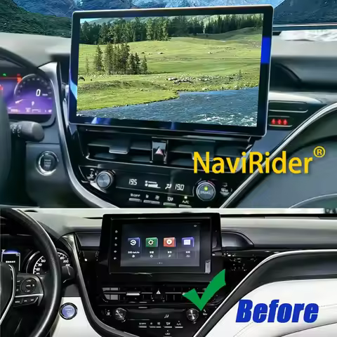 Yes WIFI 5G 4G Android 14 QLED Screen For Toyota Camry 2021 2023 Autoradio 13.3" Car Radio Carplay G