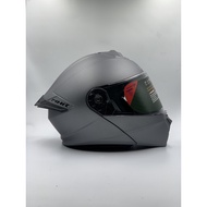 MHR Helmet Fullface Flip - up GTZ Solid Matt Gray