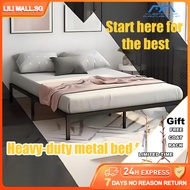 【LILI.SG】180/150/100cm Simple iron beddouble bed single children's bed1.2 wrought iron bed modern ir